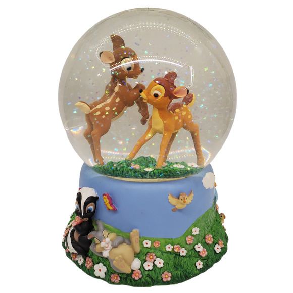 Disney Other - Disney Bambi Musical Glitter Snow Globe Waltz of the Flowers Thumper Meadow